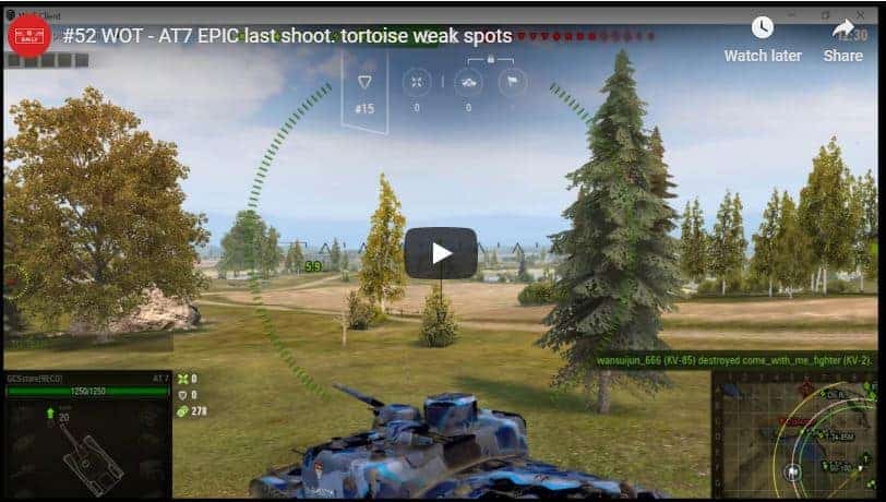 52 Wot At7 Epic Last Shoot Tortoise Weak Spots Game Moments