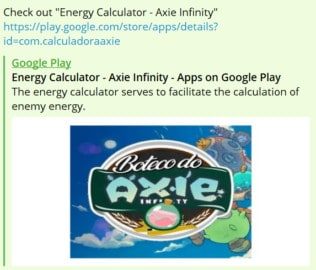 Energy Calculator - Axie Infinity